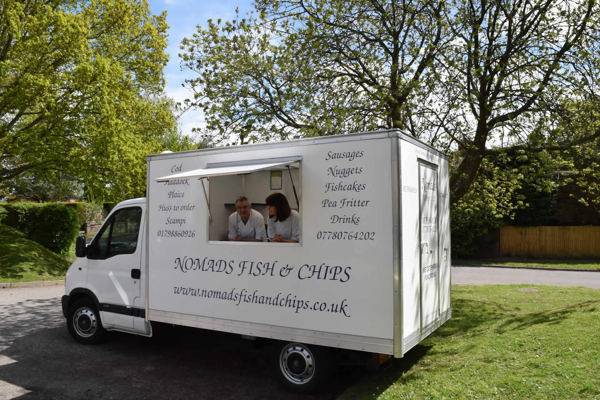The Nomads Fish and Chips van at a village stop